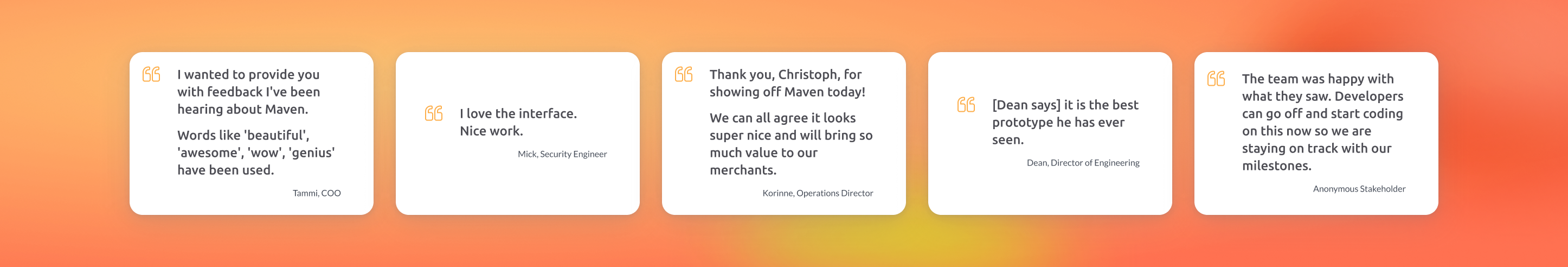 Maven screens