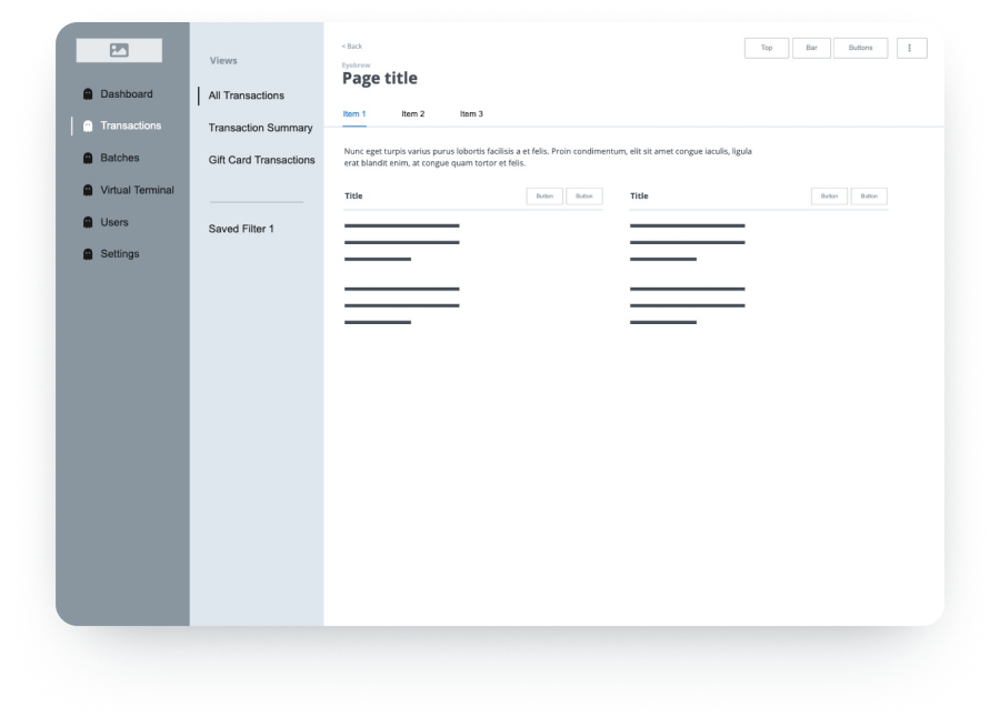 Wireframe library