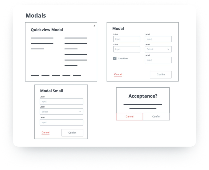 Wireframe library