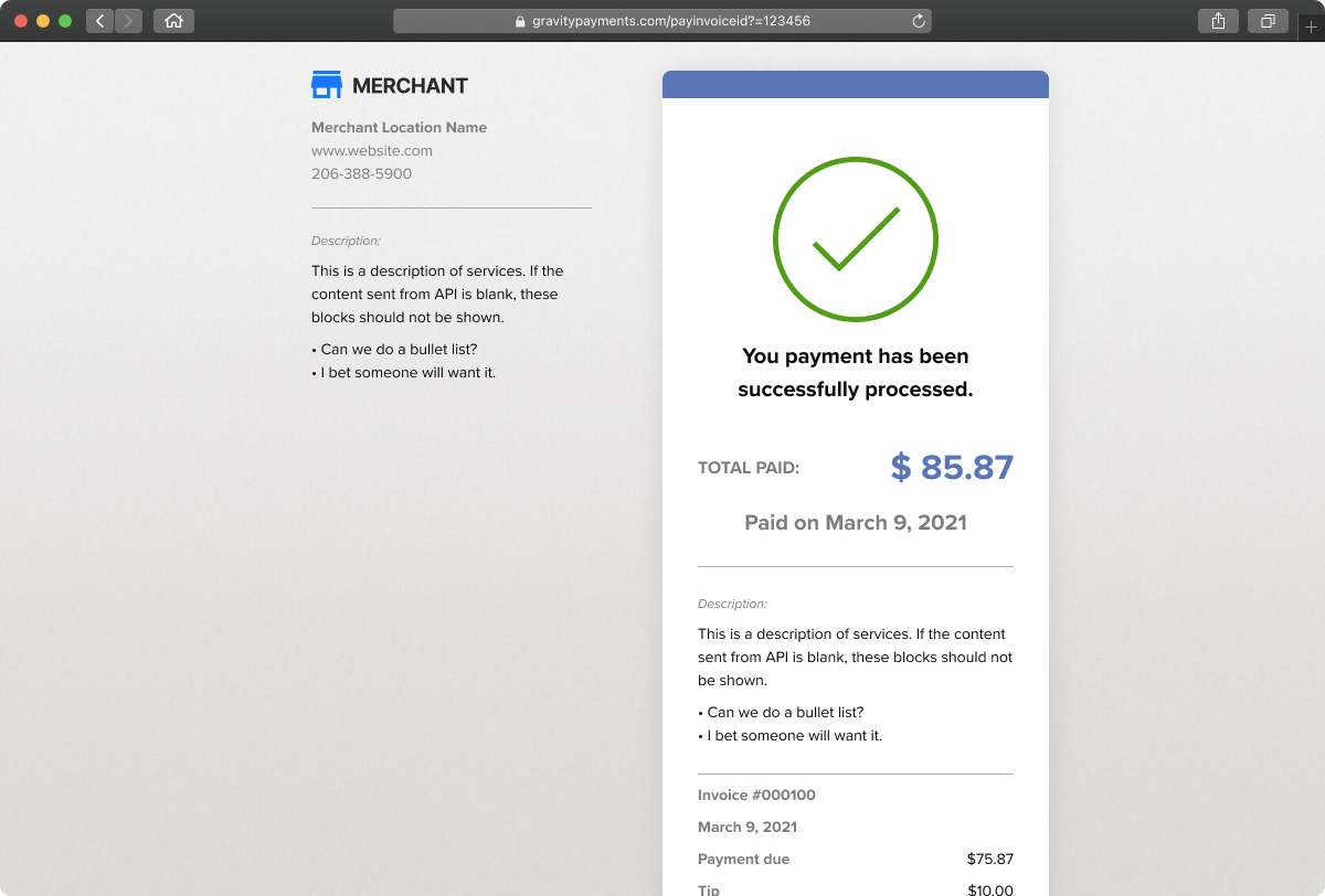 UI Design - Payment page desktop